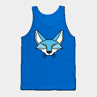 Geometric Blue Fox Tank Top